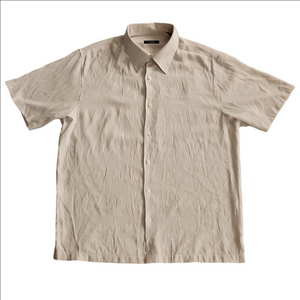 3/$20 Alfani Cream Casual Button Down Shirt Lightweight